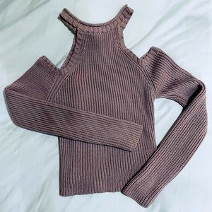 Pink Off The Shoulder Sweater